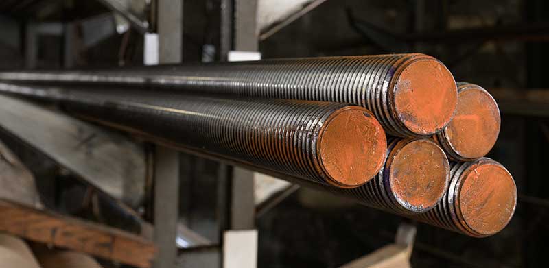 Threaded rod for construction and industrial fastening solutions